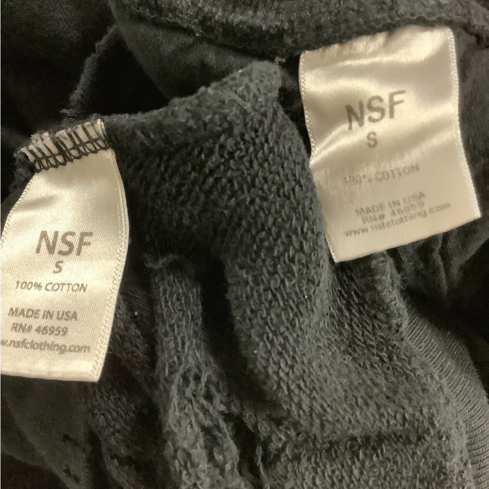 NSF Sayde Distressed Sweatpants Joggers 28 x 26 Hoodie Sweatsuit - Picture 13 of 14